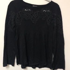 Black Long Sleeve Top
